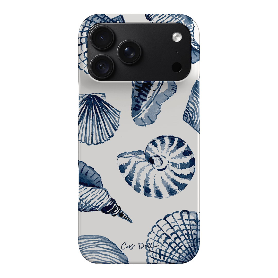 Blue Shells Printed Phone Cases iPhone 18 Pro Max / Snap by Cass Deller - The Dairy