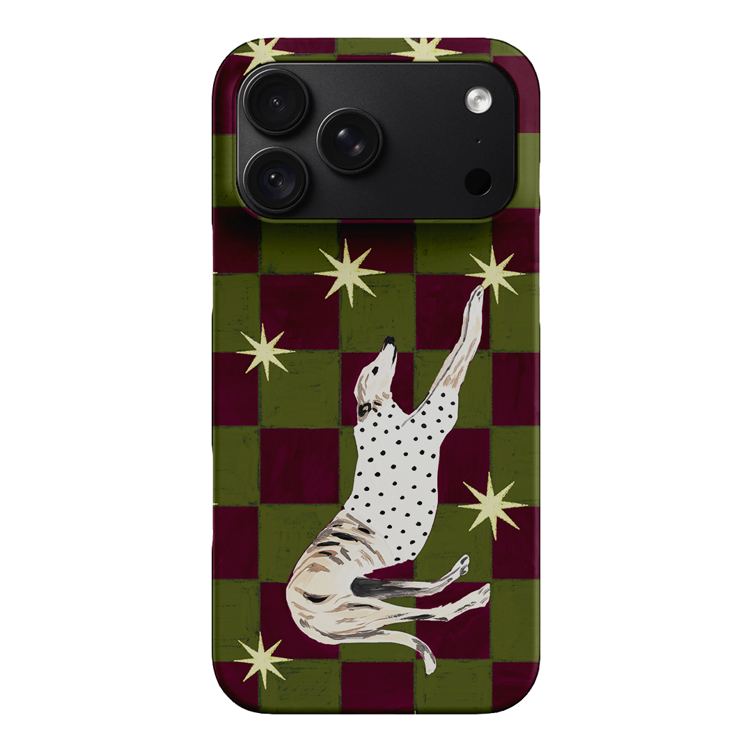 Check Greyhound Green Printed Phone Cases iPhone 18 Pro Max / Snap by Lisa Hu - The Dairy