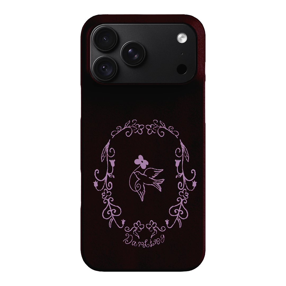 Darling Burgundy Printed Phone Cases by The Dairy - The Dairy
