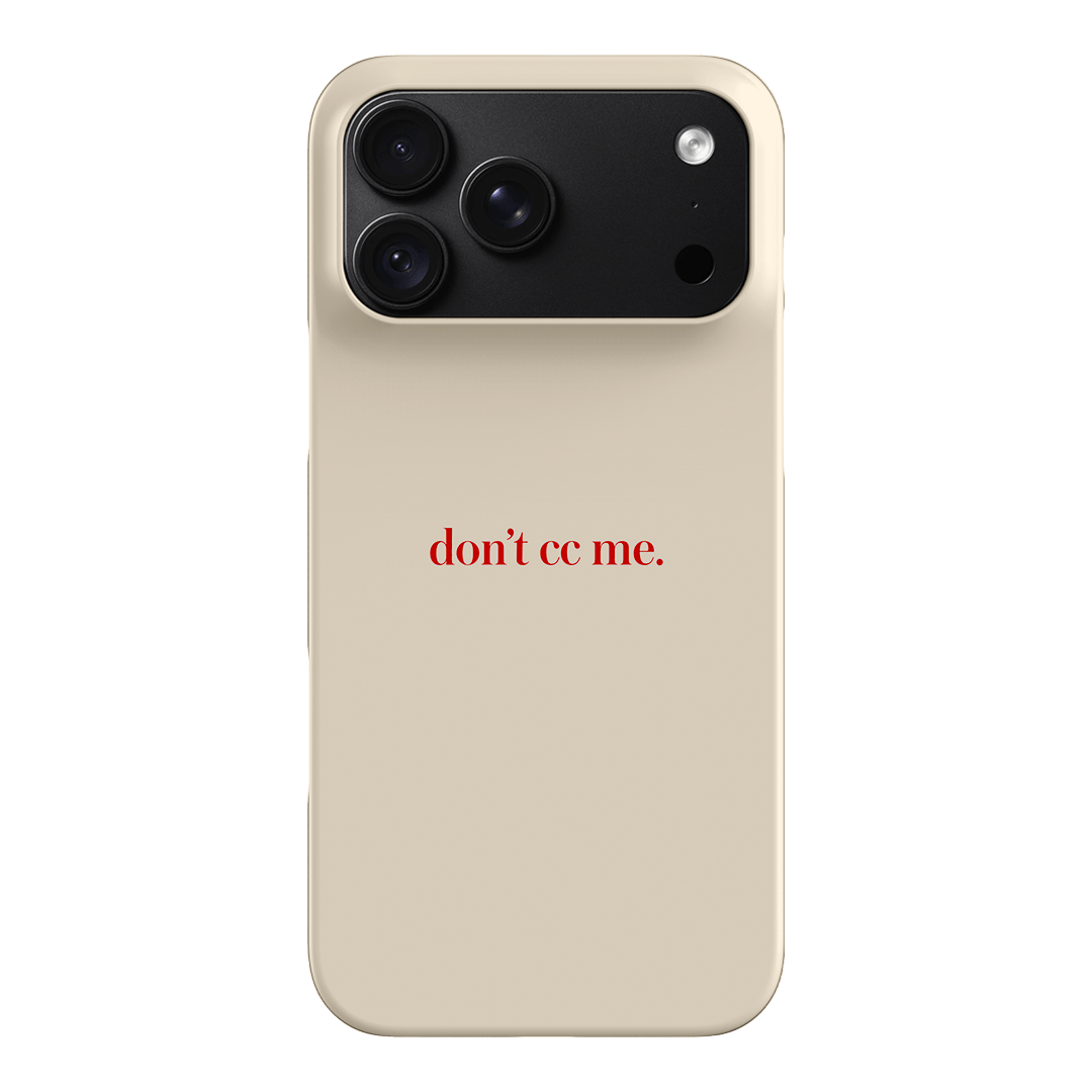 Don't CC Me Red