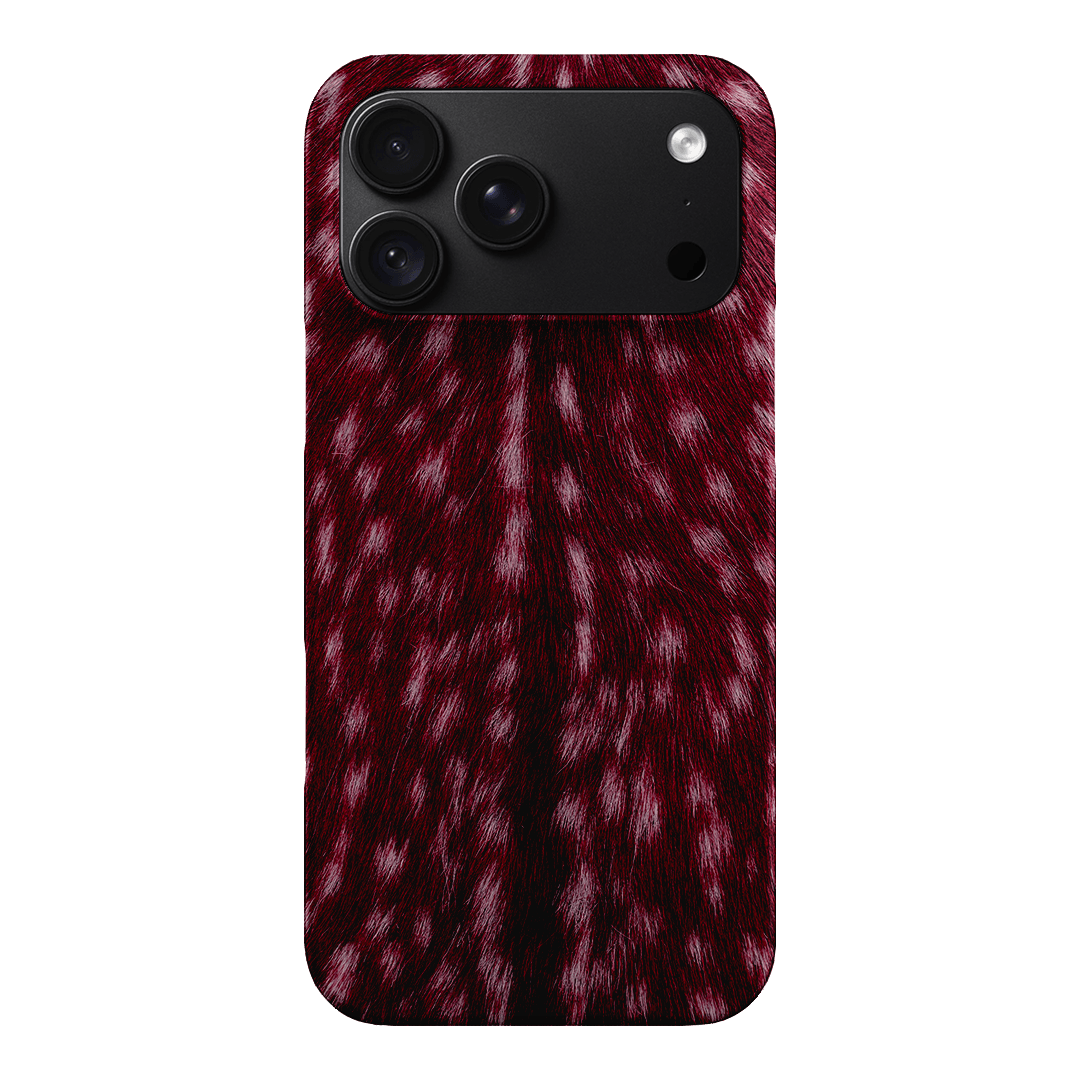 Fawn Burgundy Printed Phone Cases iPhone 18 Pro Max / Snap by The Dairy - The Dairy