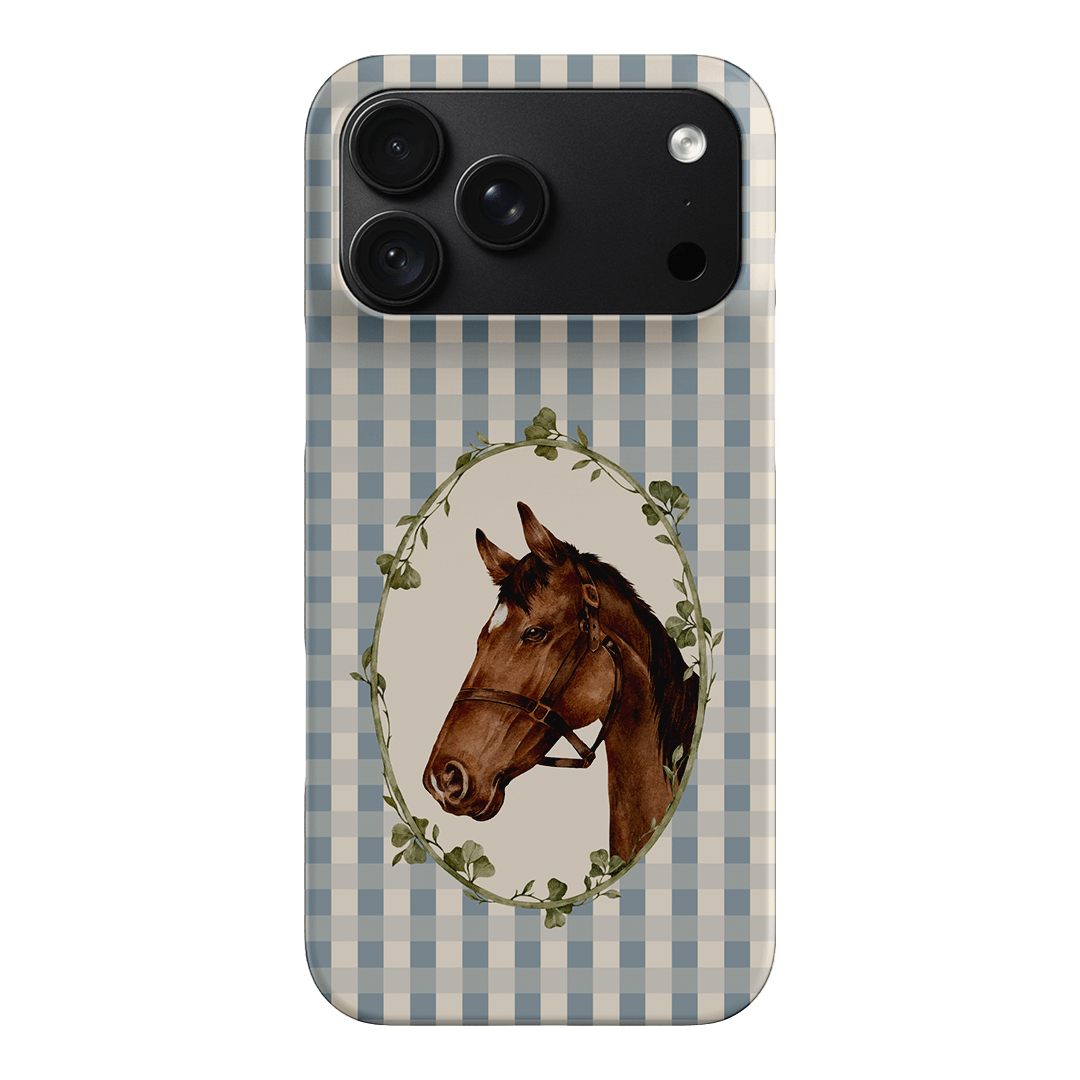 Gingham Horse Printed Phone Cases iPhone 18 Pro Max / Snap by Kasiags Art - The Dairy