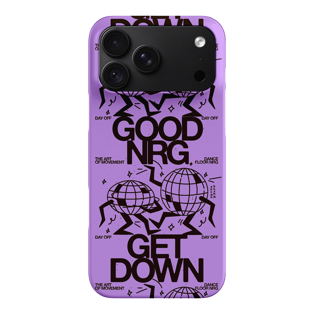Good Energy in Purple Printed Phone Cases iPhone 18 Pro Max / Snap by After Hours - The Dairy