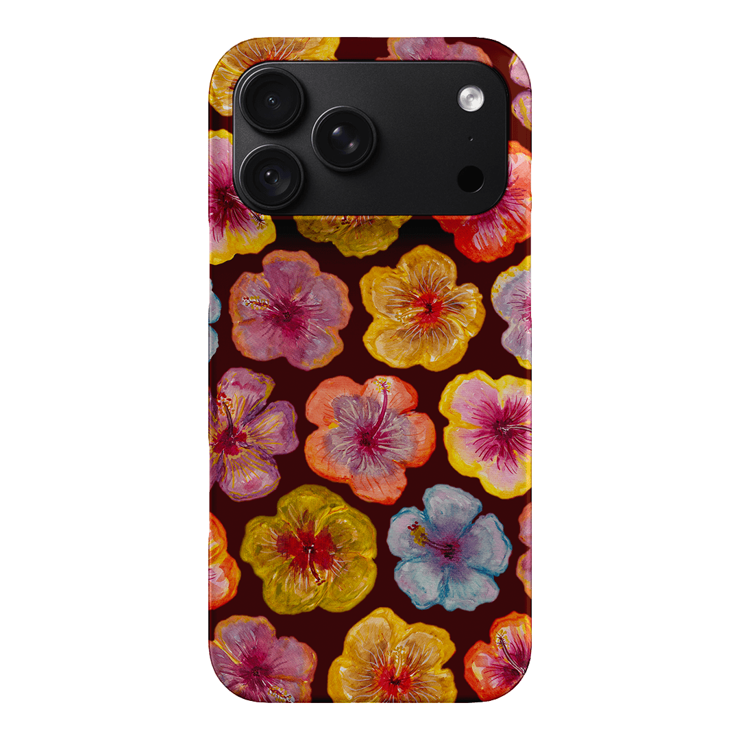 Hibiscus Holiday Rouge Printed Phone Cases iPhone 18 Pro Max / Snap by BG. Studio - The Dairy