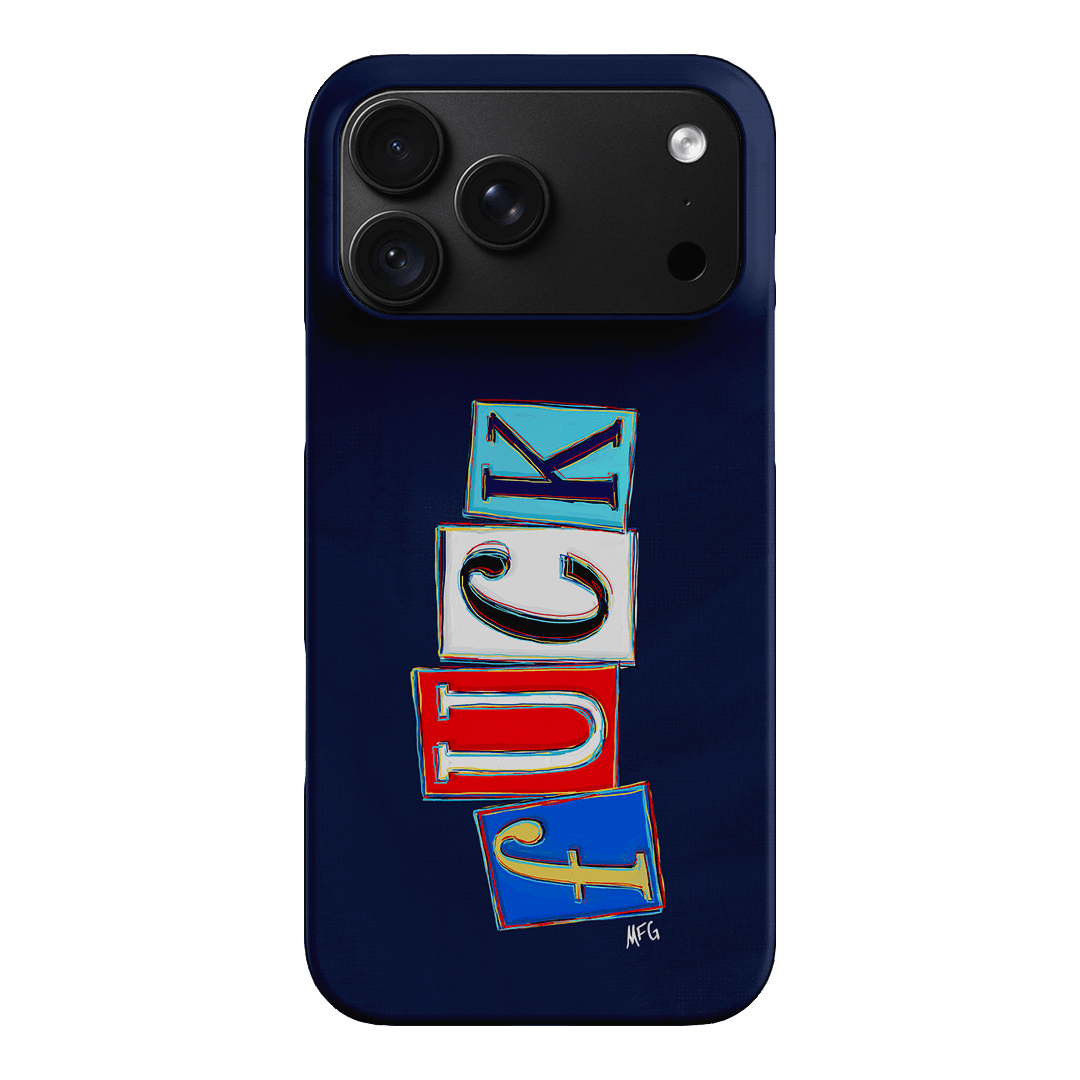 Lil Fcks Blue Printed Phone Cases iPhone 18 Pro Max / Snap by Margarbs Art - The Dairy
