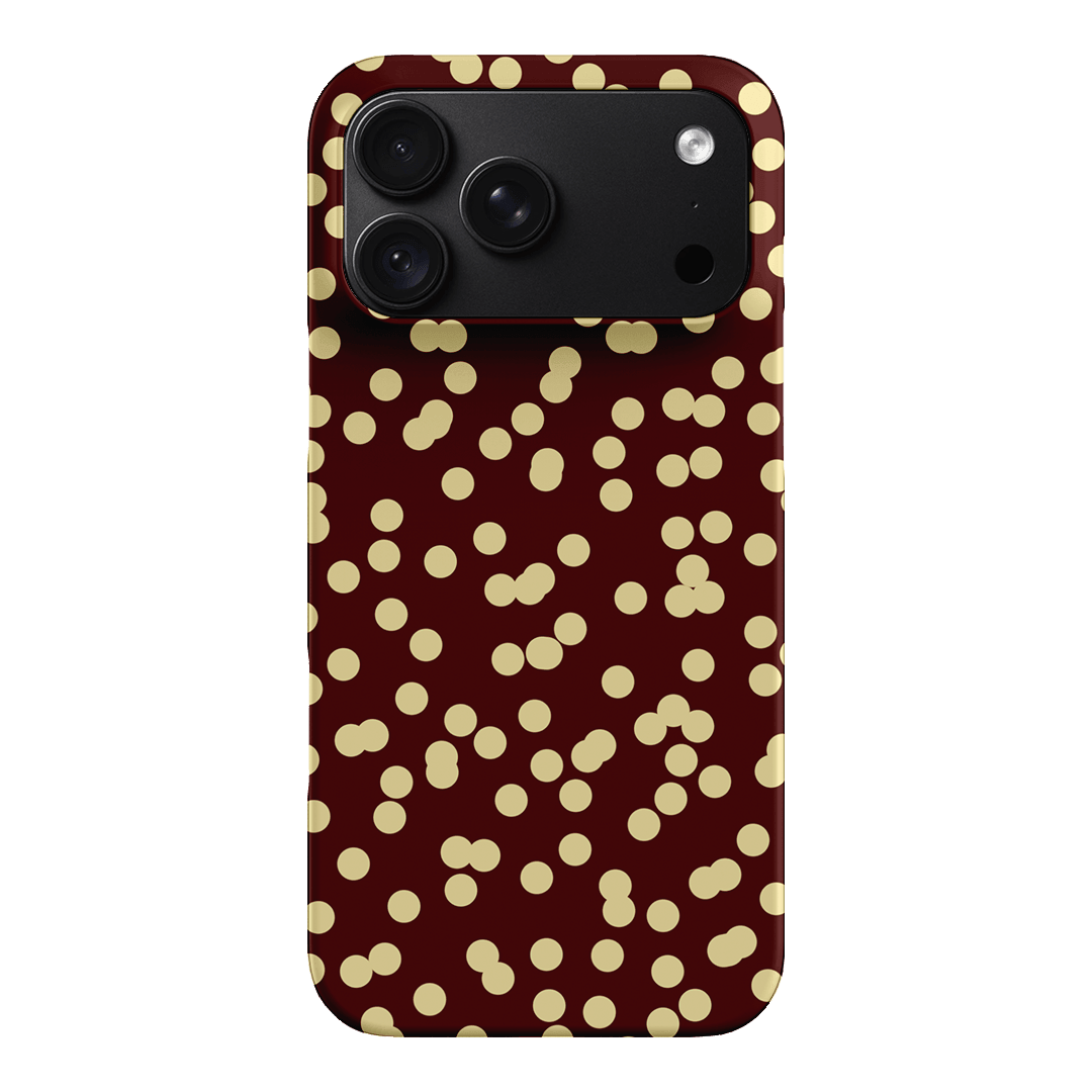 Mini Confetti Burgundy Butter Printed Phone Cases iPhone 18 Pro Max / Snap by Veronica Tucker - The Dairy
