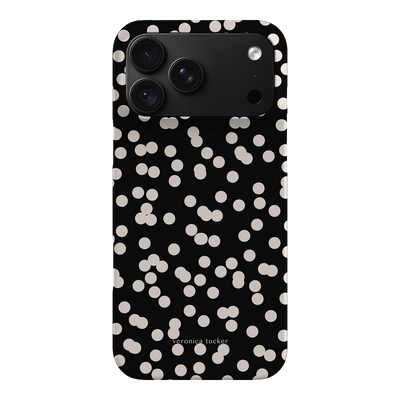 Mini Confetti Noir Printed Phone Cases iPhone 18 Pro / Armoured by Veronica Tucker - The Dairy