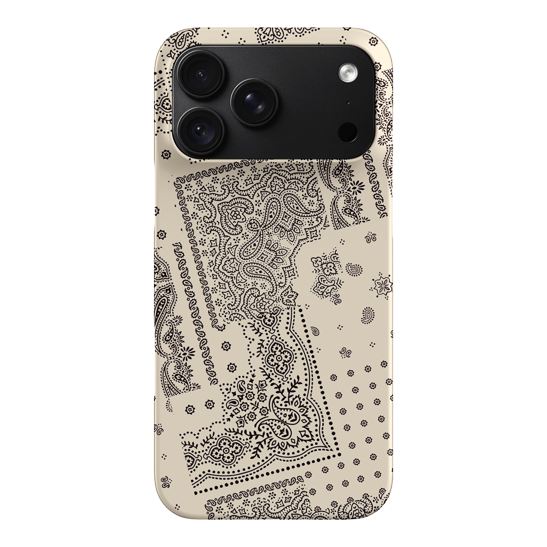 Paisley Ecru Printed Phone Cases iPhone 18 Pro Max / Snap by The Dairy - The Dairy
