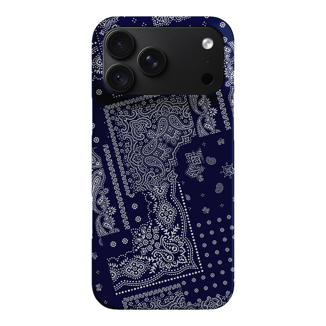 Paisley Indigo Printed Phone Cases iPhone 18 Pro Max / Snap by The Dairy - The Dairy