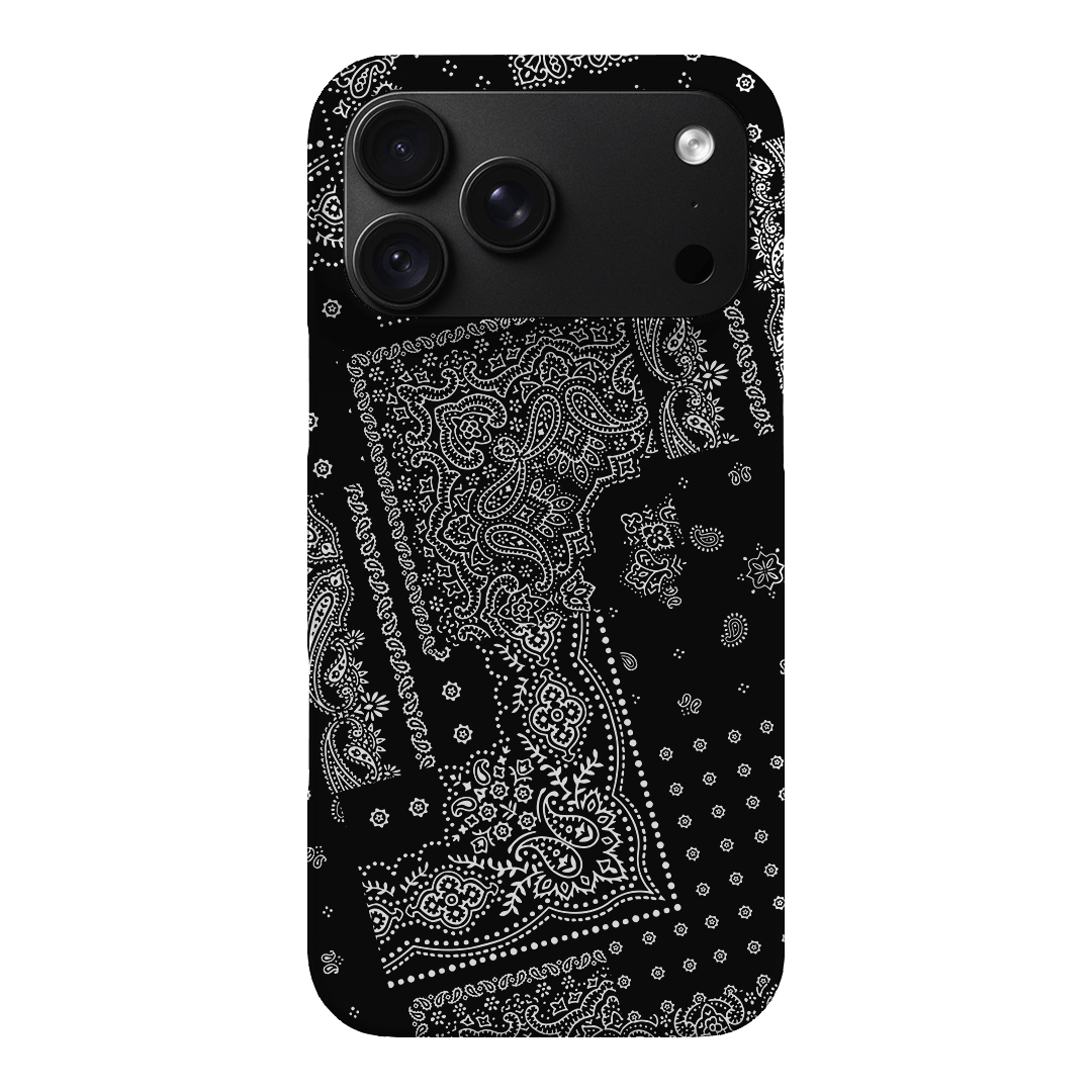 Paisley Noir Printed Phone Cases iPhone 18 Pro Max / Snap by The Dairy - The Dairy
