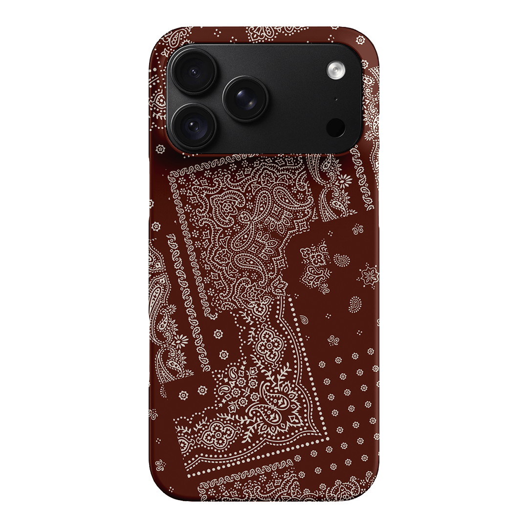 Paisley Cinnamon Printed Phone Cases iPhone 18 Pro Max / Snap by The Dairy - The Dairy