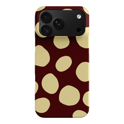 Pebbles Burgundy Butter Printed Phone Cases iPhone 17 Pro Max / Armoured by Veronica Tucker - The Dairy