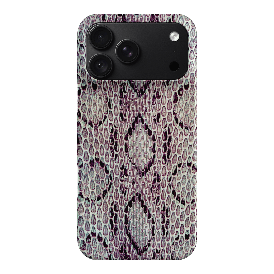 Plum Python Printed Phone Cases iPhone 18 Pro Max / Snap by The Dairy - The Dairy