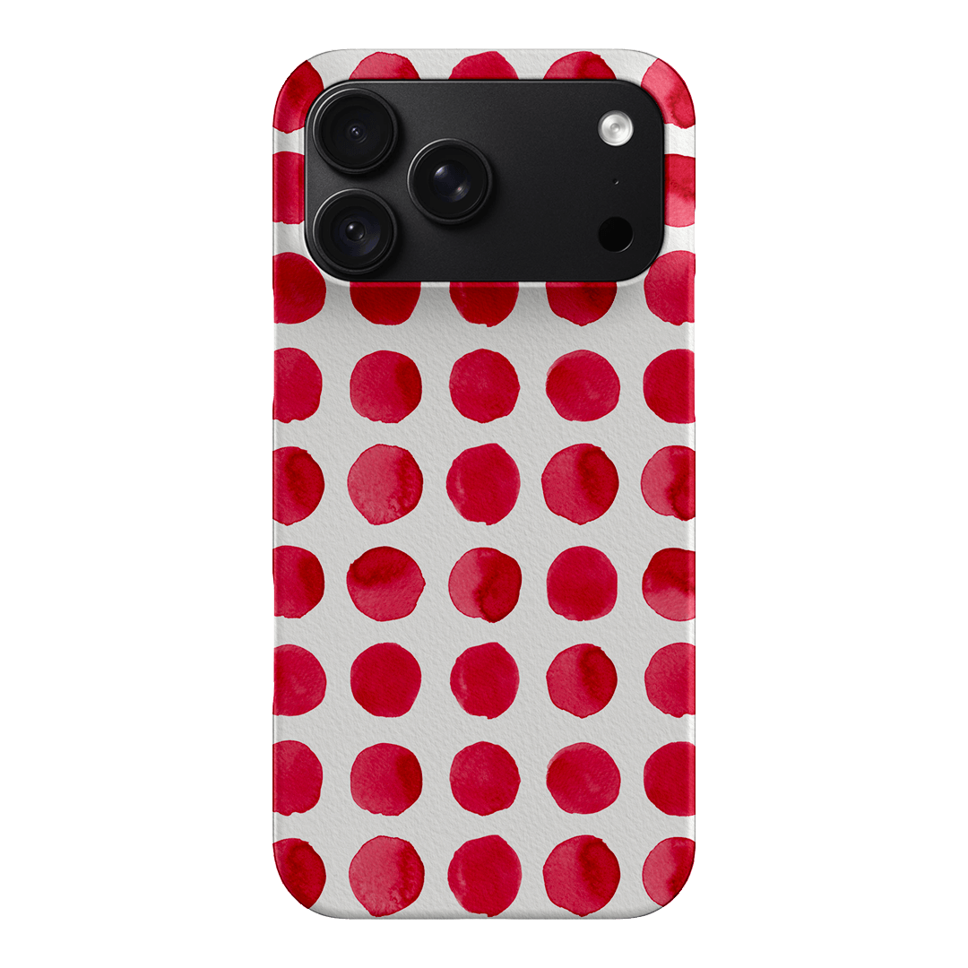 Spots in Red Printed Phone Cases by The Dairy - The Dairy