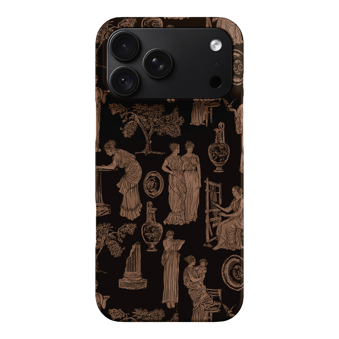 Symposium Burnt Umber Printed Phone Cases iPhone 18 Pro Max / Snap by Veronica Tucker - The Dairy