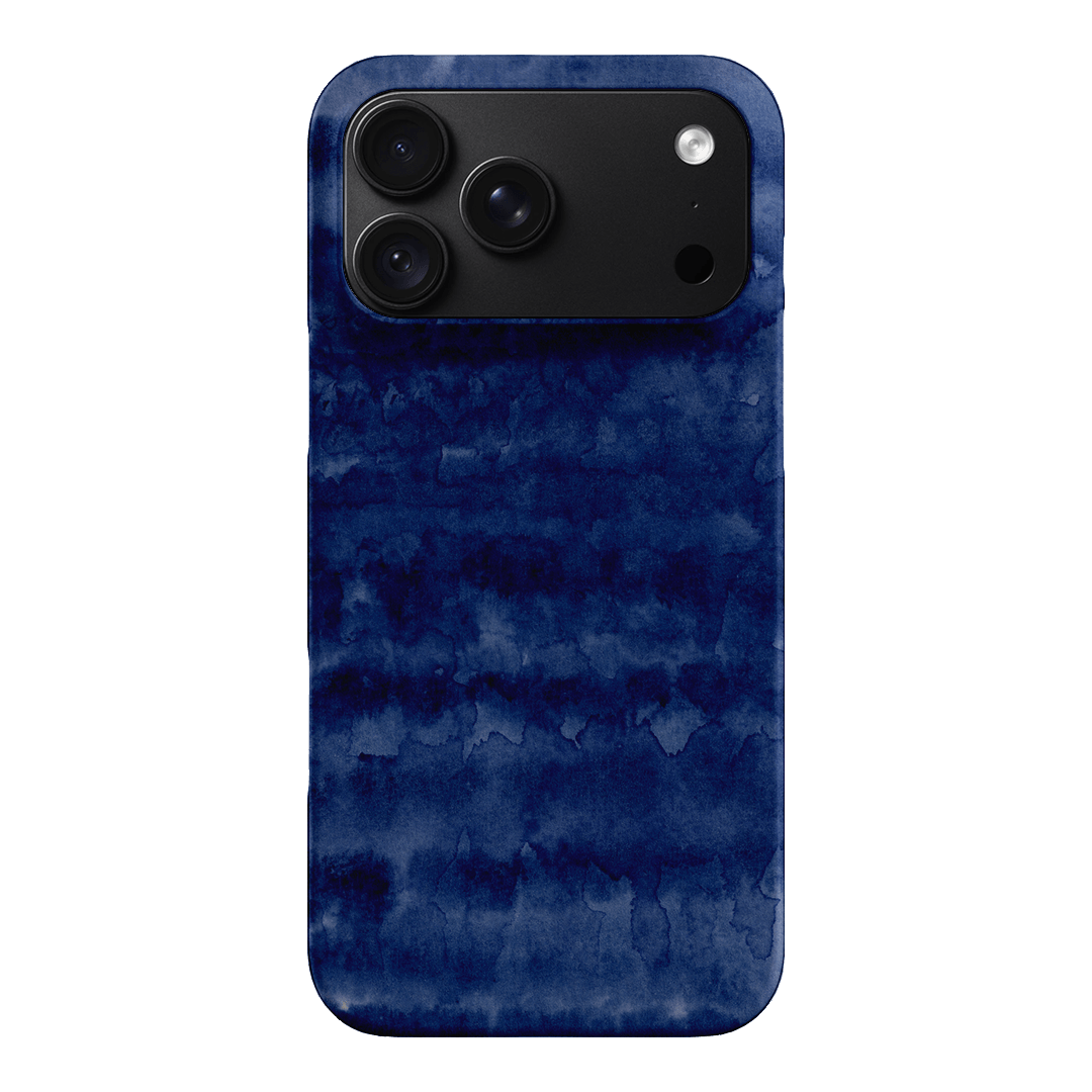 Watercolour Stripes Navy Printed Phone Cases iPhone 18 Pro Max / Snap by The Dairy - The Dairy