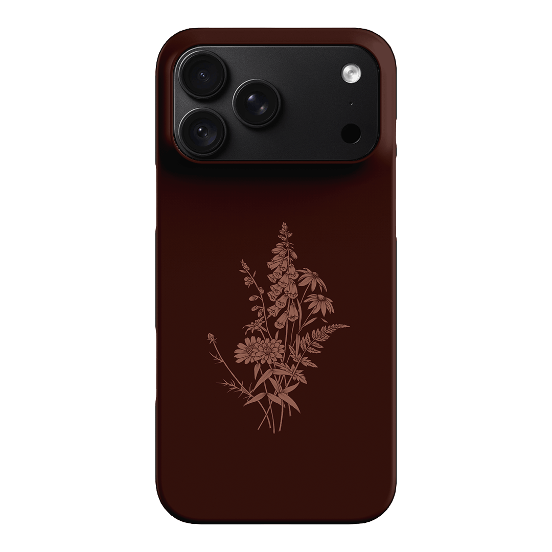 Wildflowers Mocha Printed Phone Cases iPhone 18 Pro Max / Snap by Typoflora - The Dairy