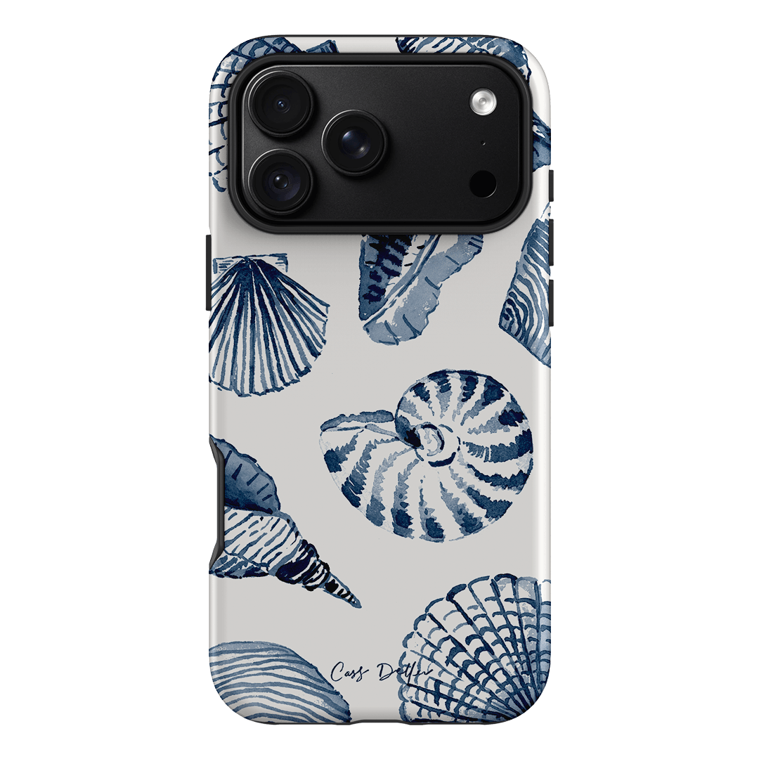 Blue Shells Printed Phone Cases iPhone 18 Pro Max / Armoured by Cass Deller - The Dairy