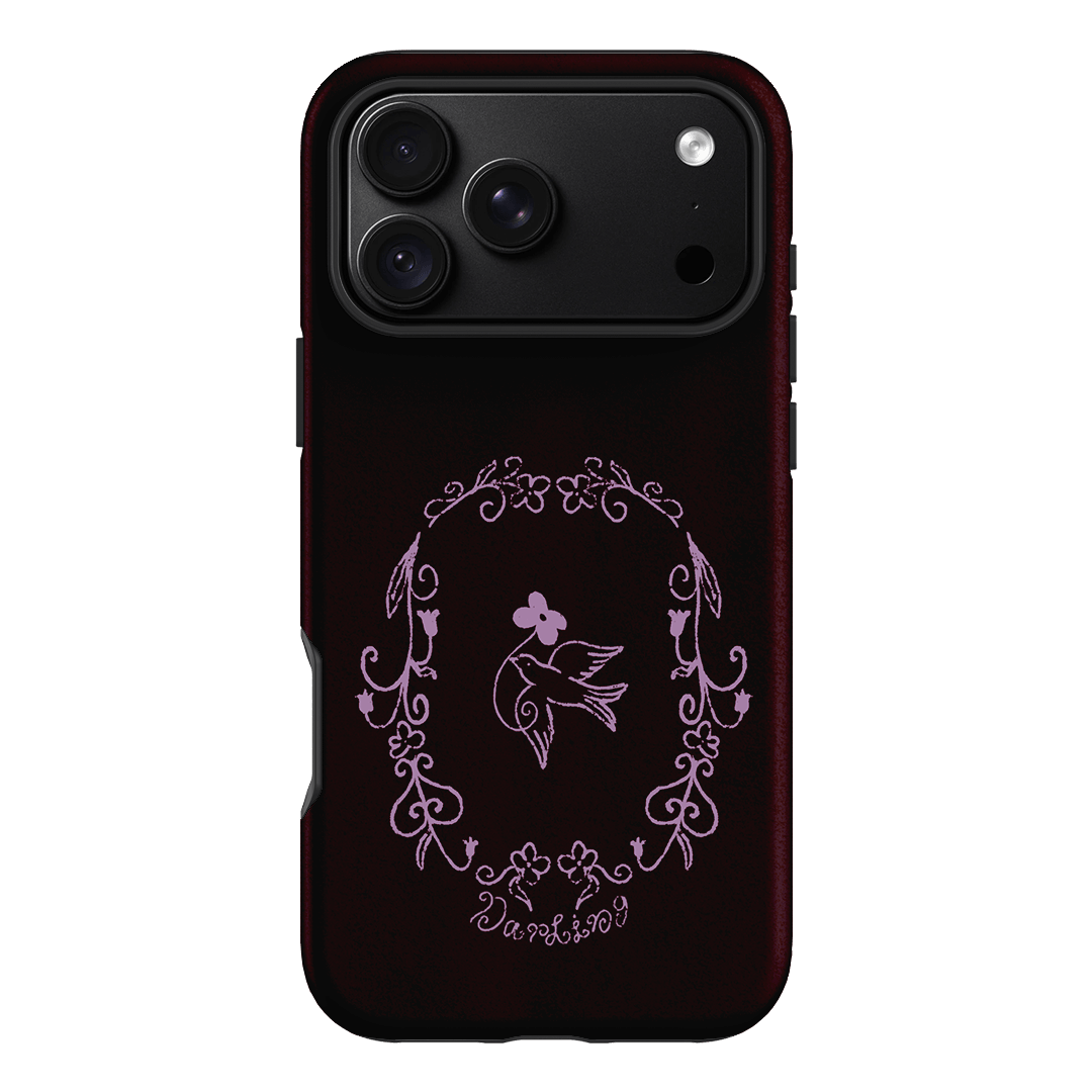 Darling Burgundy Printed Phone Cases by The Dairy - The Dairy