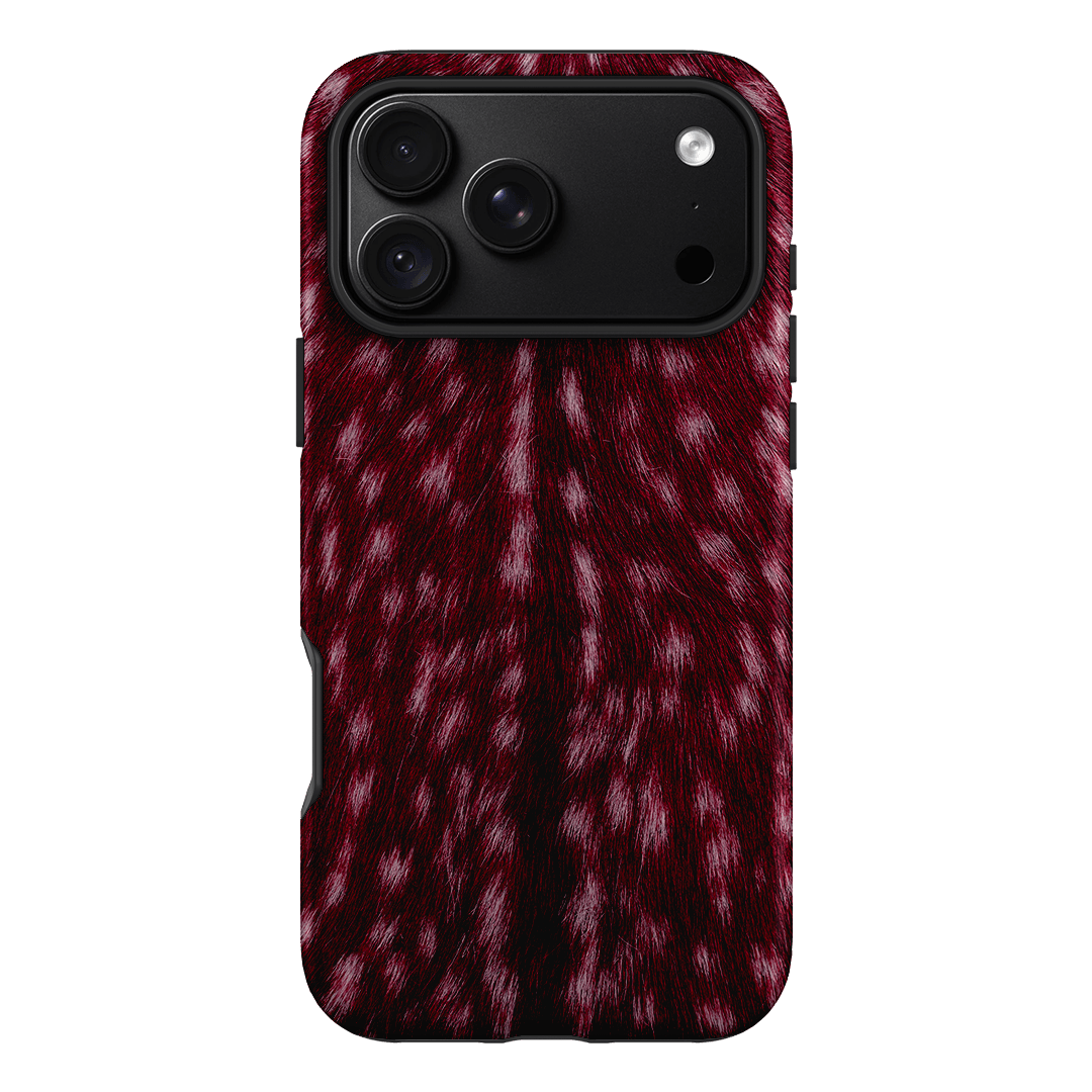 Fawn Burgundy Printed Phone Cases iPhone 18 Pro Max / Armoured by The Dairy - The Dairy