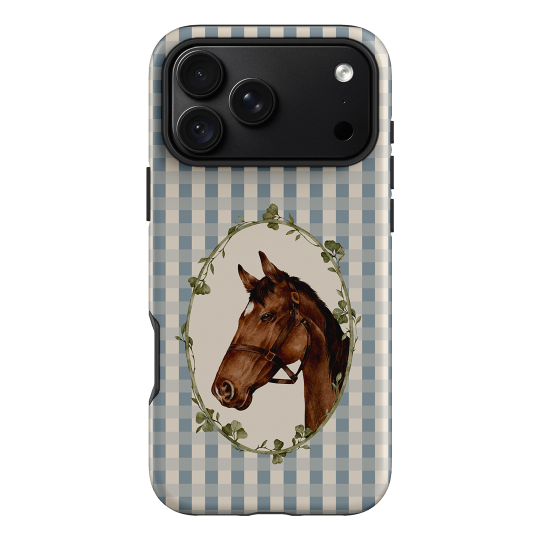 Gingham Horse Printed Phone Cases iPhone 18 Pro Max / Armoured by Kasiags Art - The Dairy