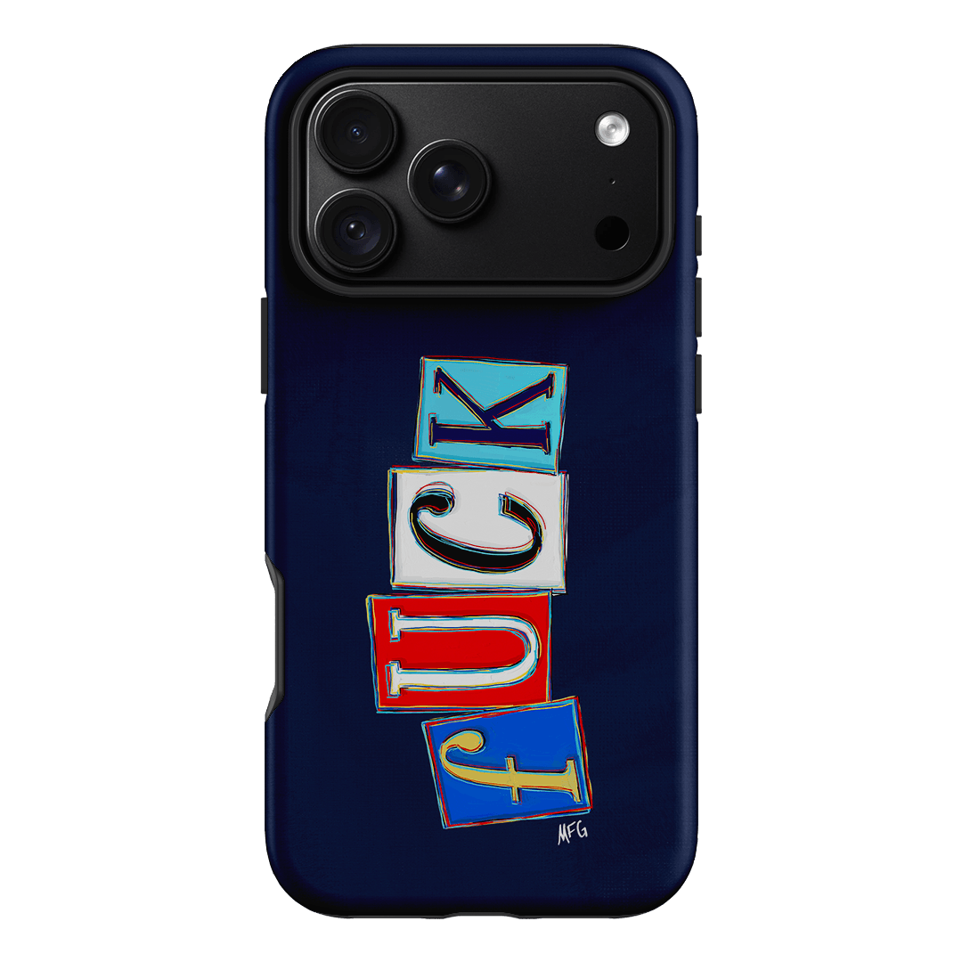 Lil Fcks Blue Printed Phone Cases iPhone 18 Pro Max / Armoured by Margarbs Art - The Dairy
