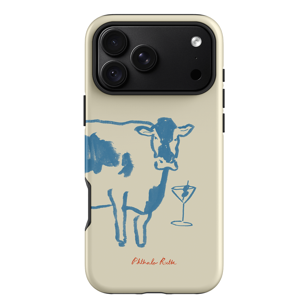 Mootini Blue Printed Phone Cases iPhone 18 Pro Max / Armoured by Phthalo Ruth - The Dairy