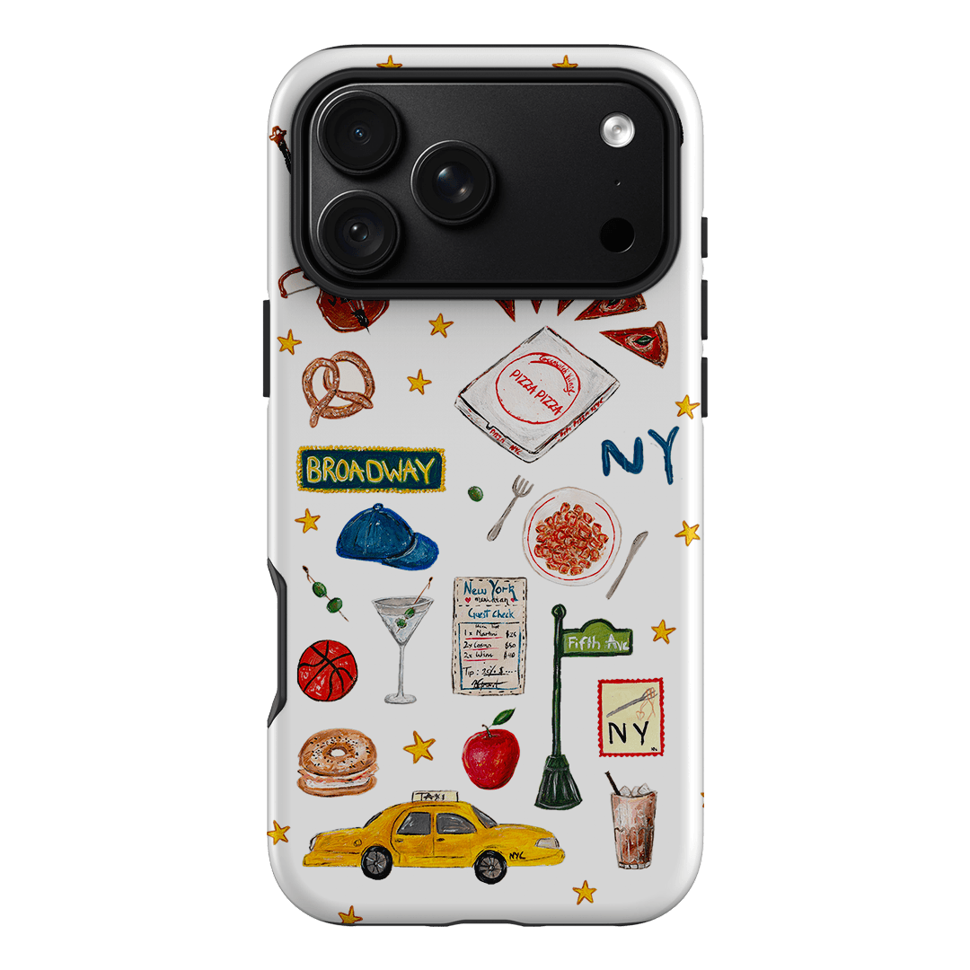 NYC White Printed Phone Cases iPhone 18 Pro Max / Armoured by BG. Studio - The Dairy