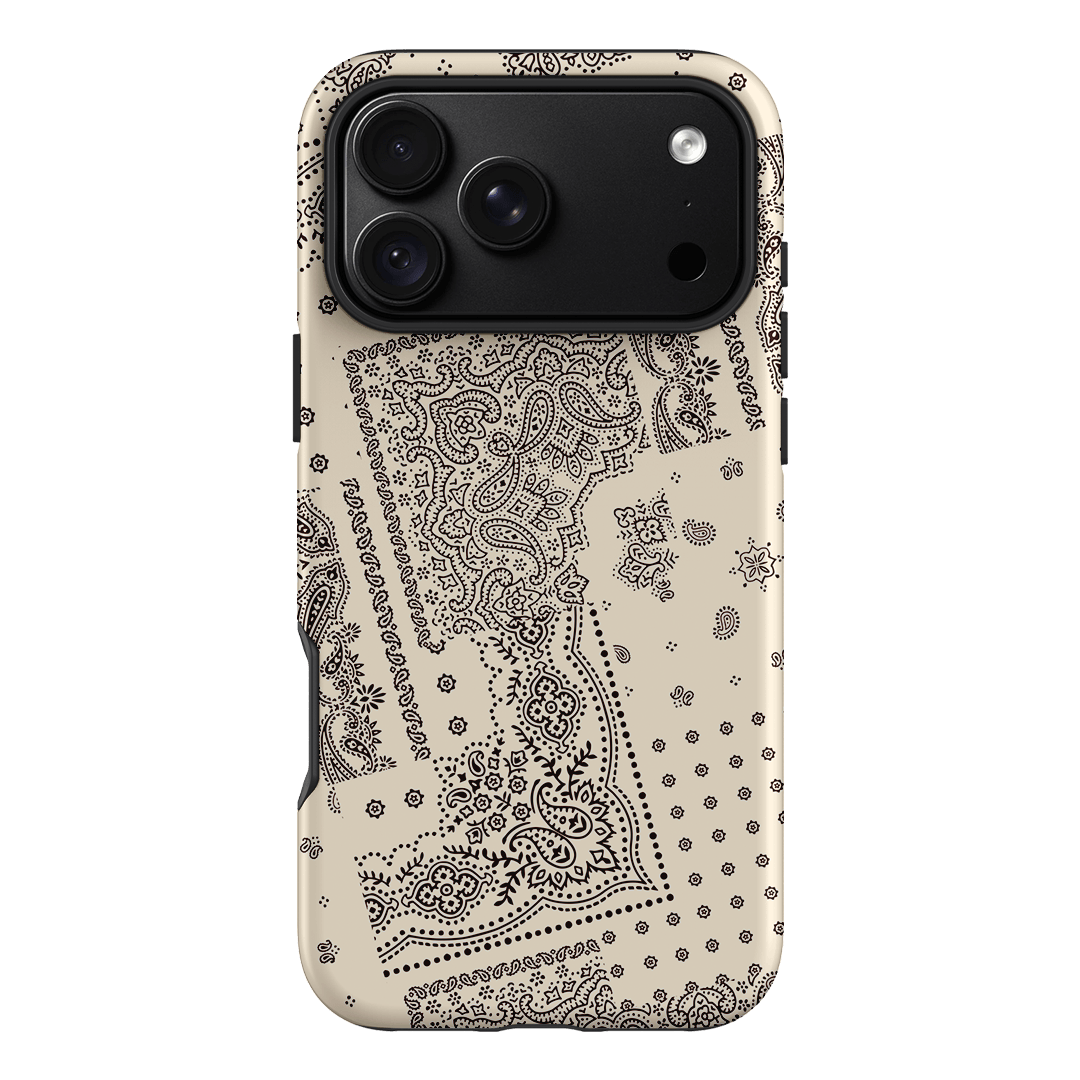 Paisley Ecru Printed Phone Cases iPhone 18 Pro Max / Armoured by The Dairy - The Dairy