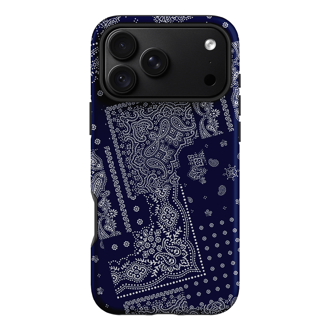 Paisley Indigo Printed Phone Cases iPhone 18 Pro Max / Armoured by The Dairy - The Dairy