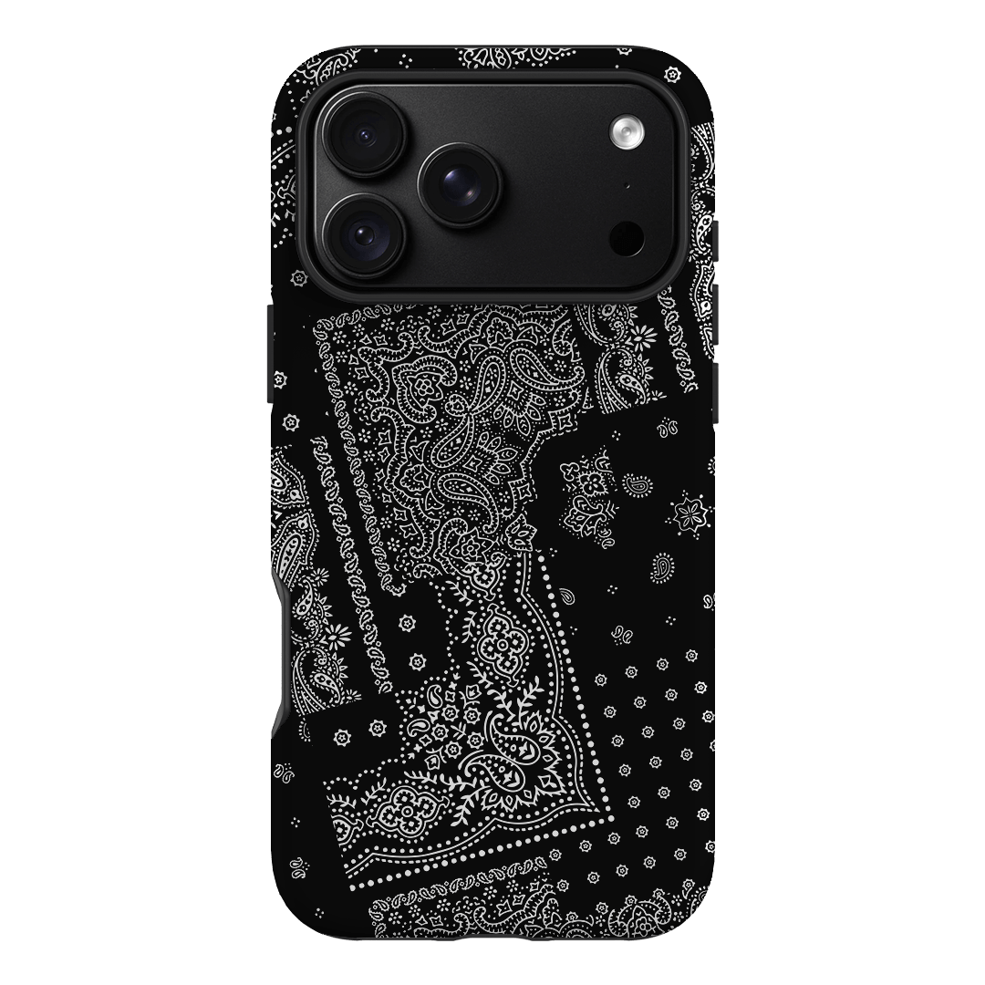 Paisley Noir Printed Phone Cases iPhone 18 Pro Max / Armoured by The Dairy - The Dairy