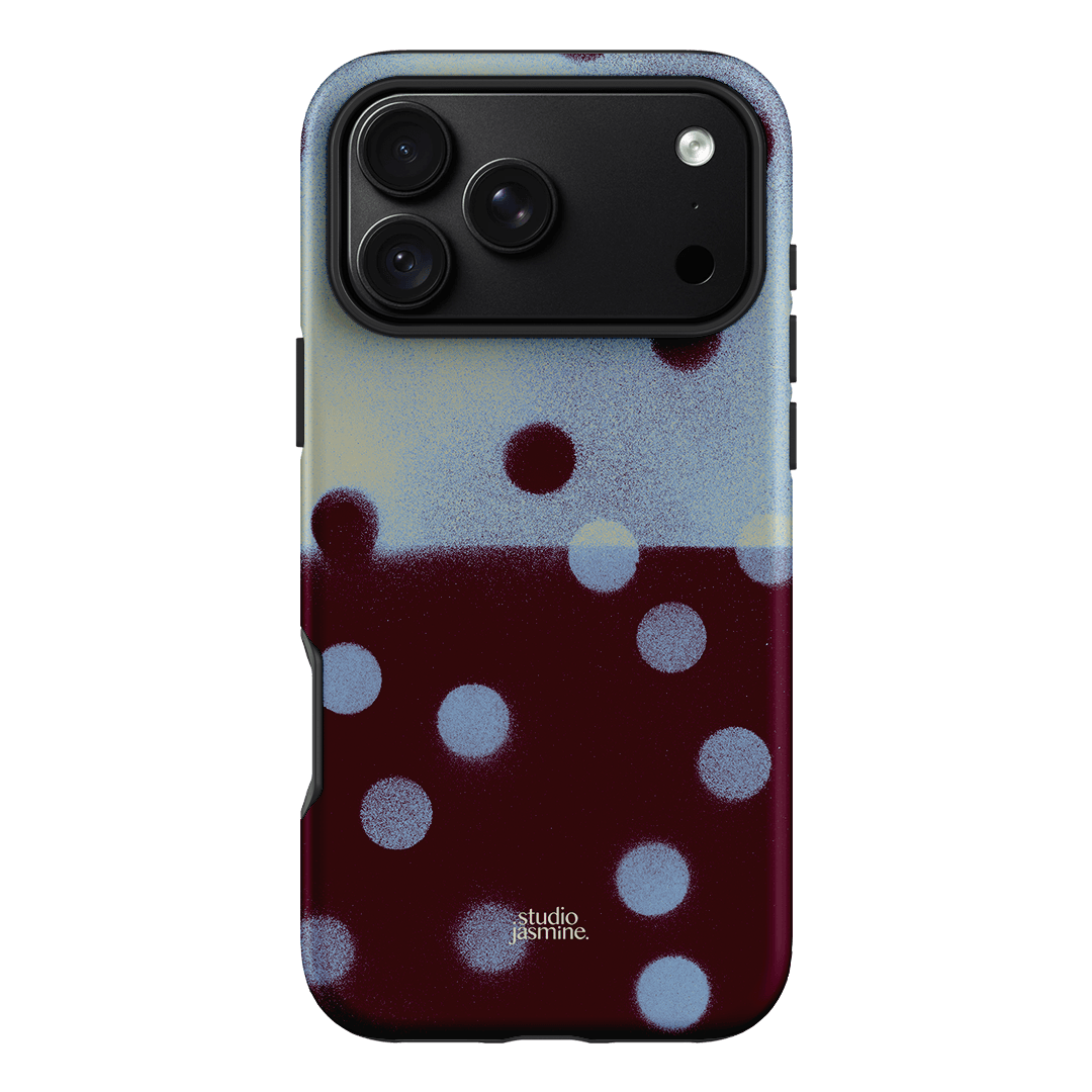 Plum Polka Dot Printed Phone Cases iPhone 18 Pro Max / Armoured by Jasmine Dowling - The Dairy
