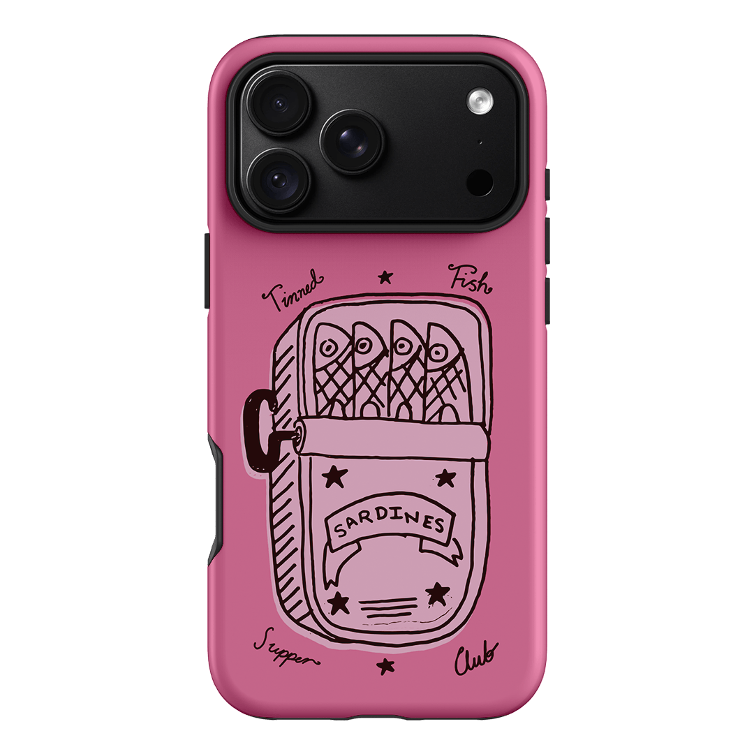 Sardine Social Pink Printed Phone Cases iPhone 18 Pro Max / Armoured by The Dairy - The Dairy