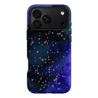 Spotty Navy Printed Phone Cases iPhone 18 Pro Max / Armoured by The Dairy - The Dairy