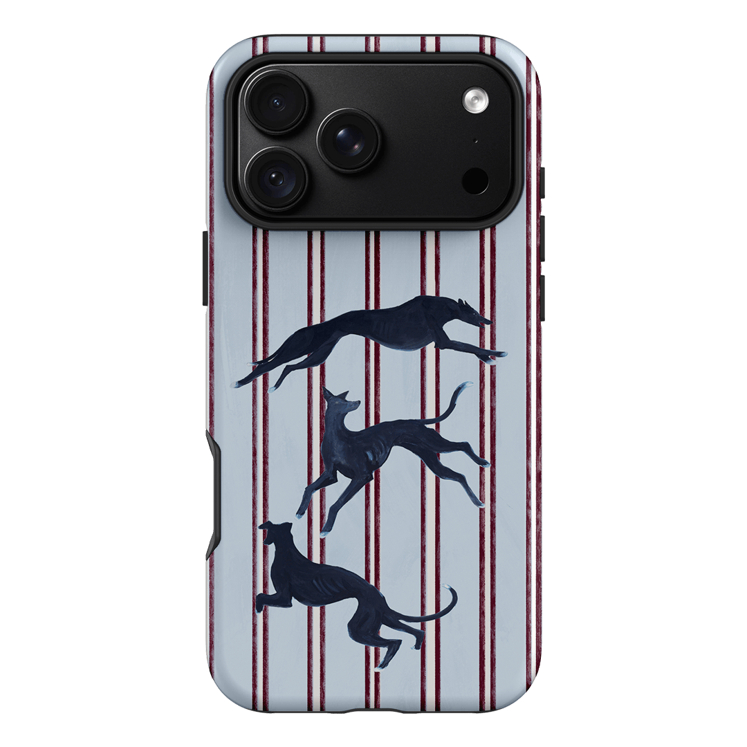 Stripey Hounds Printed Phone Cases iPhone 18 Pro Max / Armoured by Lisa Hu - The Dairy