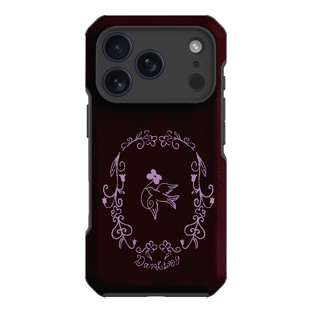 Darling Burgundy Printed Phone Cases by The Dairy - The Dairy