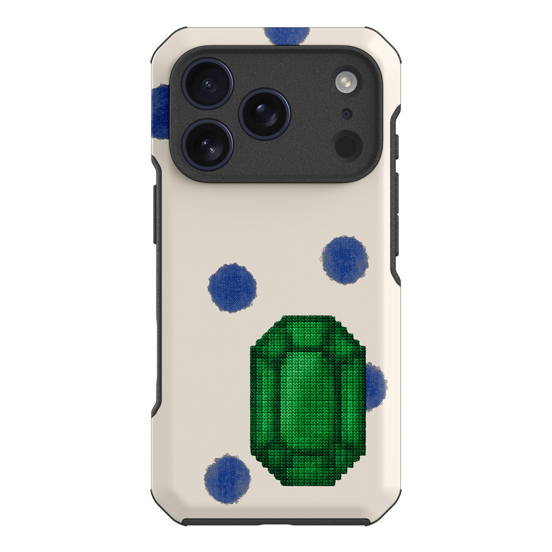 May Emerald Printed Phone Cases iPhone 18 Pro / Toughie by Joiana - The Dairy
