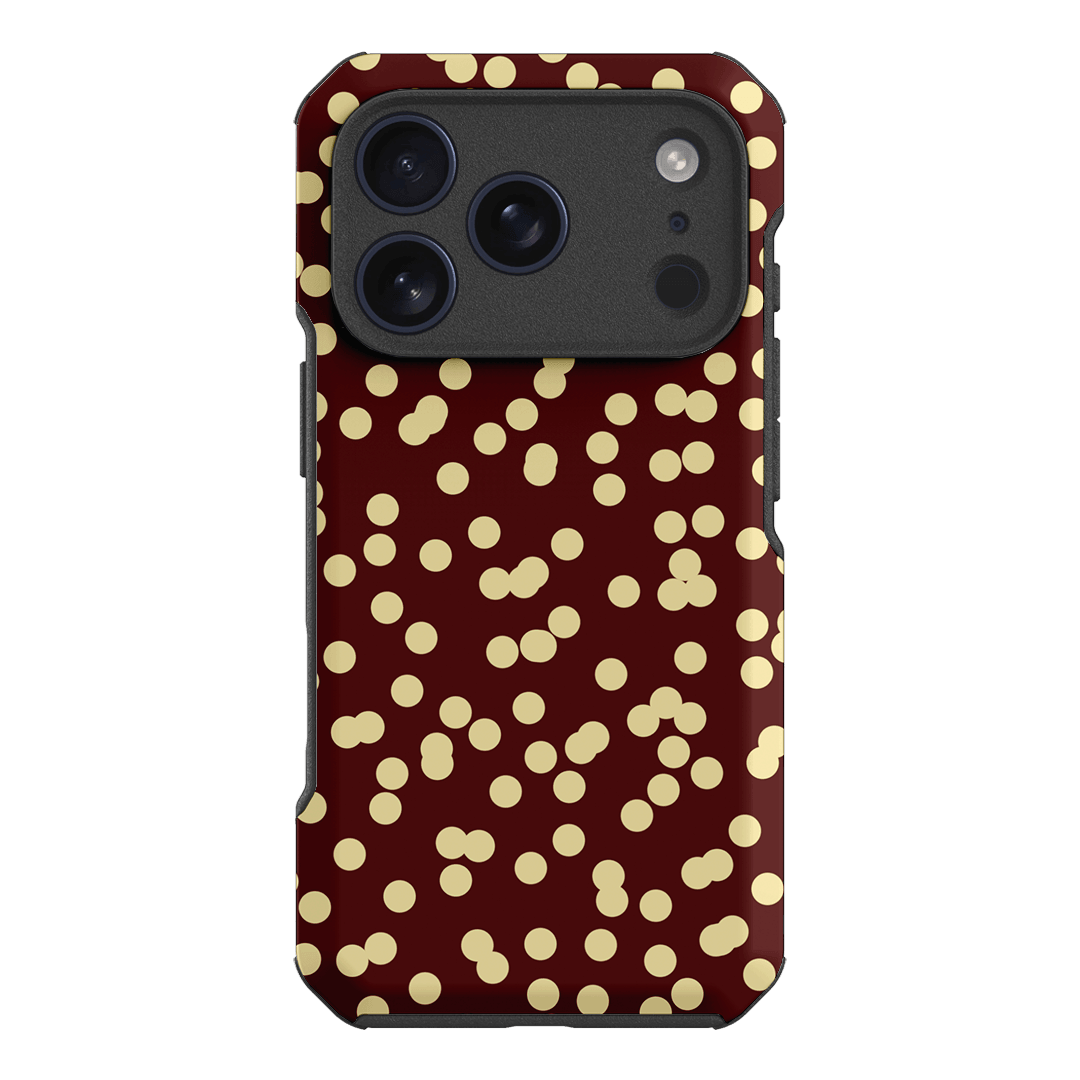 Mini Confetti Burgundy Butter Printed Phone Cases iPhone 18 Pro / Toughie by Veronica Tucker - The Dairy