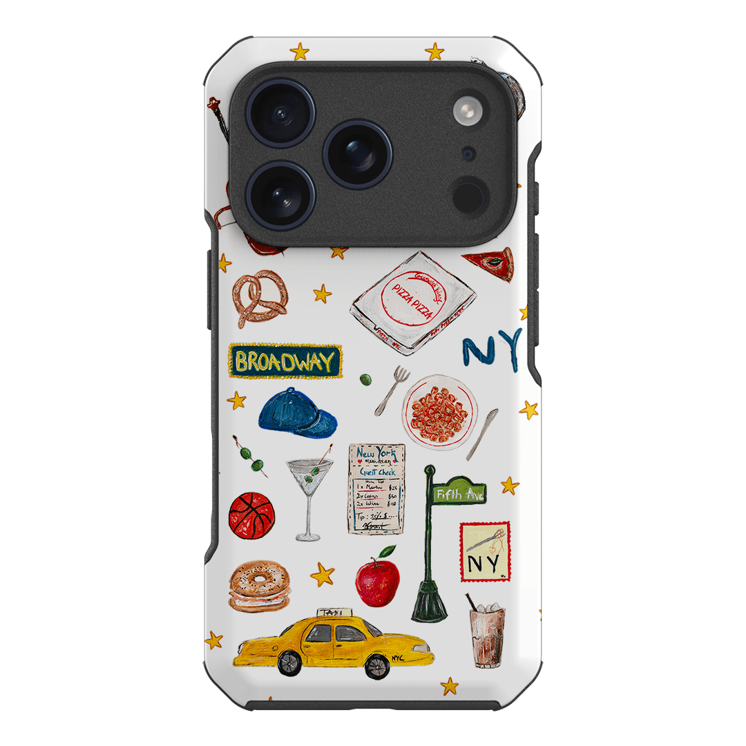 NYC White Printed Phone Cases iPhone 18 Pro / Toughie by BG. Studio - The Dairy