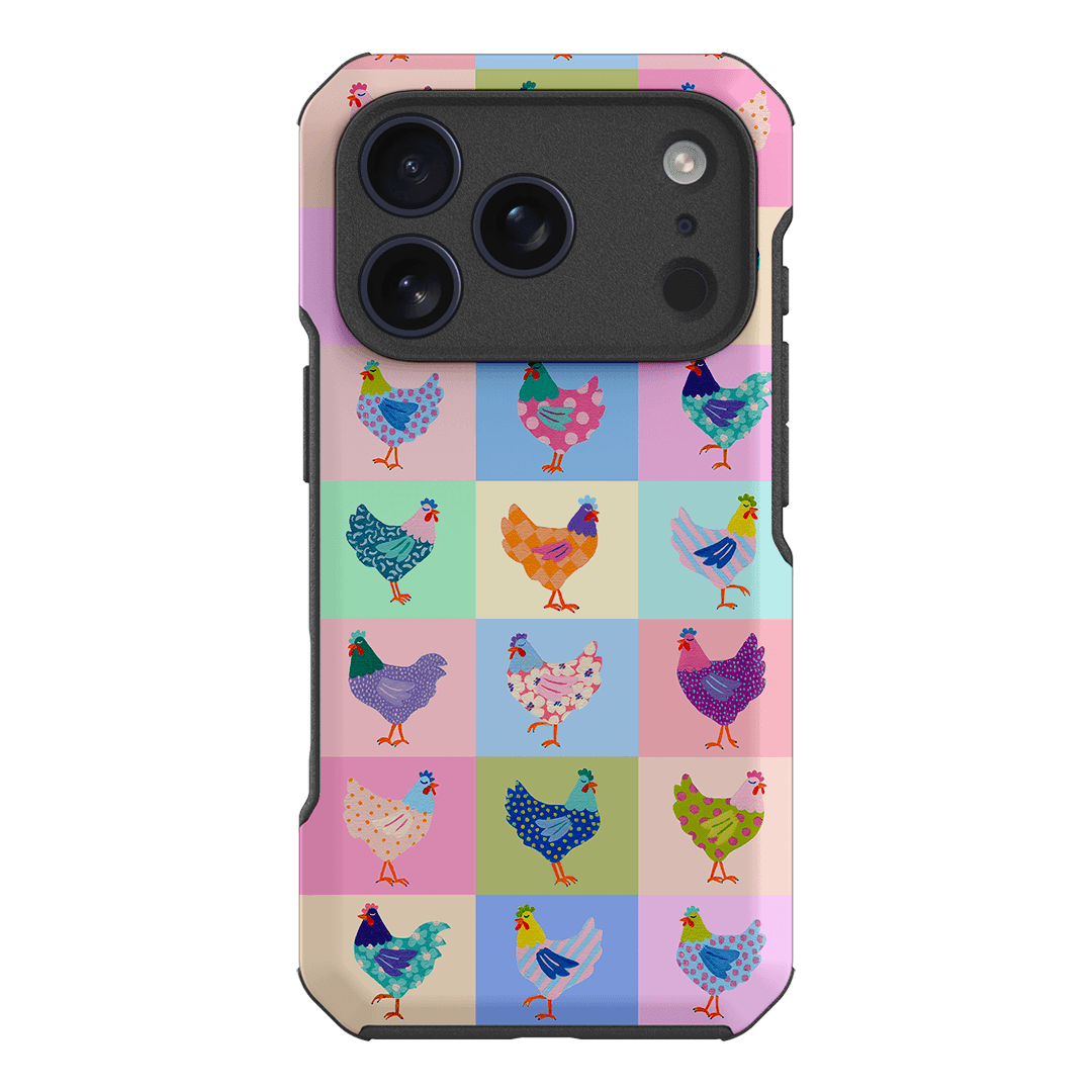 Pastel Chickens Printed Phone Cases iPhone 18 Pro / Toughie by Kayla Henley - The Dairy