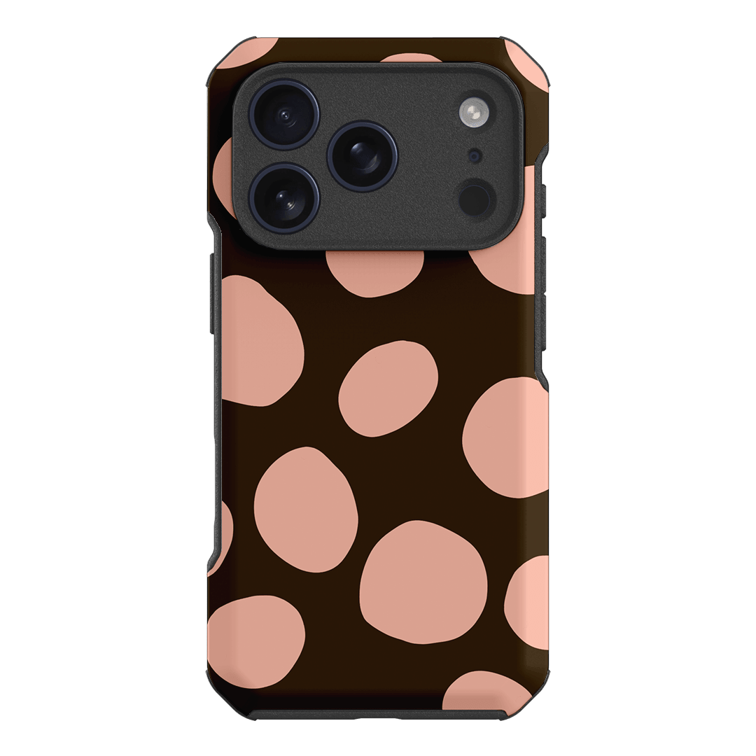 Pebbles Chocolate Pink Printed Phone Cases iPhone 18 Pro / Toughie by Veronica Tucker - The Dairy