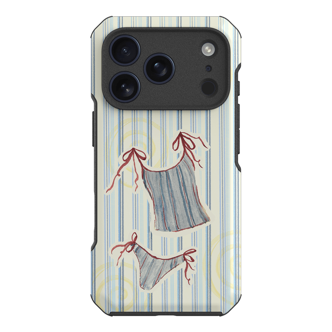 Stripe Tankini Printed Phone Cases iPhone 18 Pro / Toughie by Kayla Carr - The Dairy