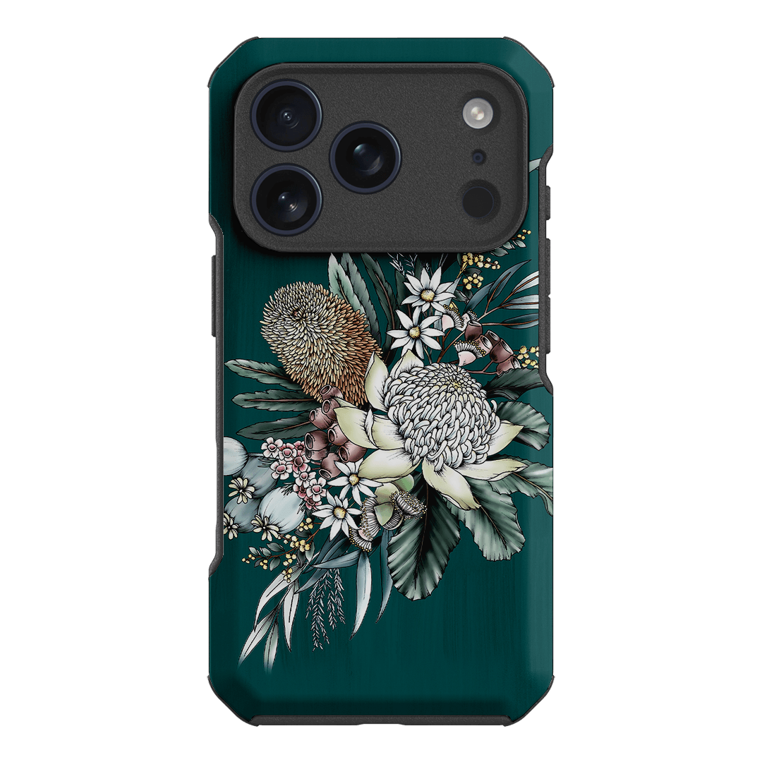 Teal Native Printed Phone Cases iPhone 18 Pro / Toughie by Typoflora - The Dairy