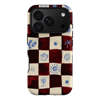 Afternoon Mezze Maroon Printed Phone Cases iPhone 18 Pro / Armoured MagSafe by Charlie Taylor - The Dairy