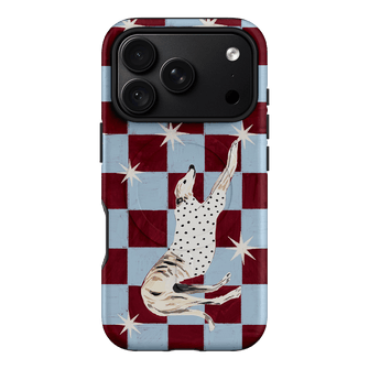 Check Greyhound Blue Printed Phone Cases iPhone 18 Pro / Armoured MagSafe by Lisa Hu - The Dairy