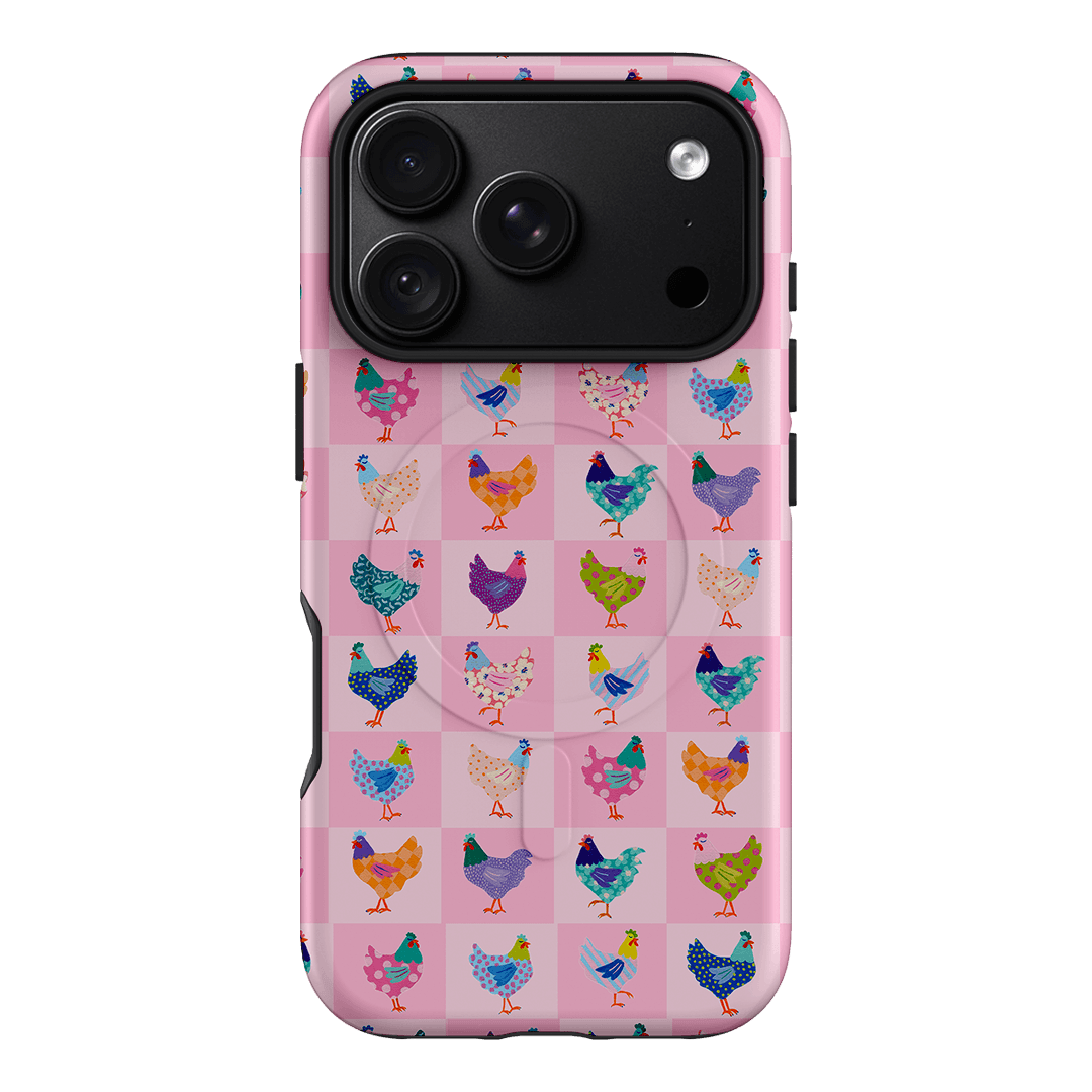 Checkered Chickens Printed Phone Cases iPhone 18 Pro / Armoured MagSafe by Kayla Henley - The Dairy