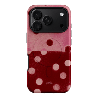 Cherry Polka Dot Printed Phone Cases iPhone 18 Pro / Armoured MagSafe by Jasmine Dowling - The Dairy