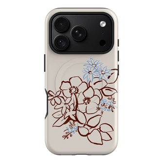 Cream Posy Printed Phone Cases iPhone 18 Pro / Armoured MagSafe by Typoflora - The Dairy