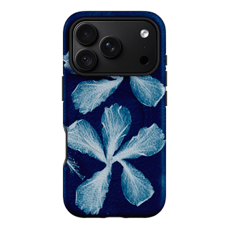 Hibiscus Cyanotype Printed Phone Cases iPhone 18 Pro / Armoured MagSafe by Sally Hungerford - The Dairy