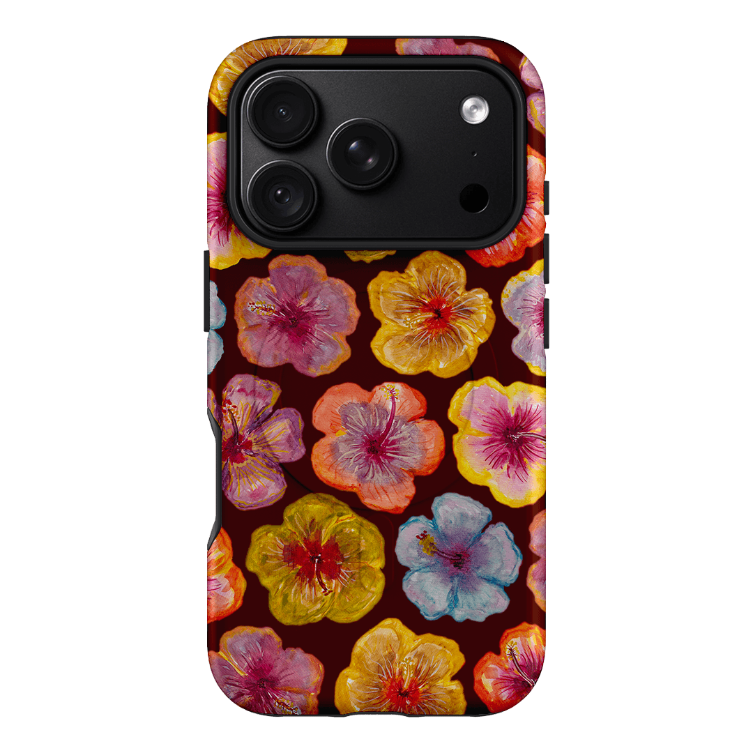 Hibiscus Holiday Rouge Printed Phone Cases iPhone 18 Pro / Armoured MagSafe by BG. Studio - The Dairy